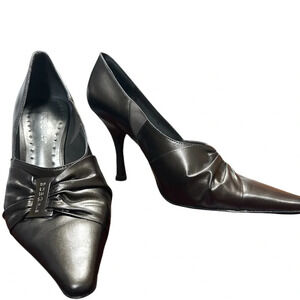 BCBG Girls classic black pointy pumps 6.5 worn twice please see photos :)